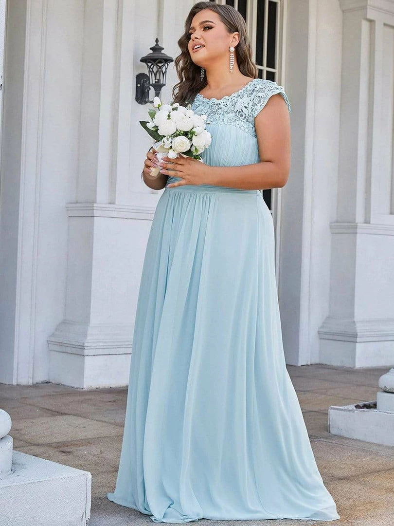 Ever-Pretty US Prom Dresses Plus Size Elegant Maxi Long Lace Cap Sleeve Bridesmaid Dress 37 Ever-Pretty US Prom Dresses Plus Size Elegant Maxi Long Lace Cap Sleeve Bridesmaid Dress