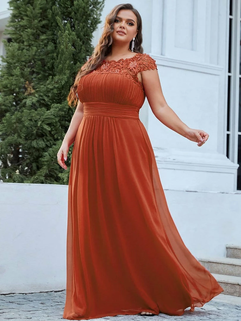 Ever-Pretty US Prom Dresses Plus Size Elegant Maxi Long Lace Cap Sleeve Bridesmaid Dress 81 Ever-Pretty US Prom Dresses Plus Size Elegant Maxi Long Lace Cap Sleeve Bridesmaid Dress