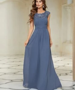 Ever-Pretty US Maxi Lace Cap Sleeve Long Formal Evening Dress