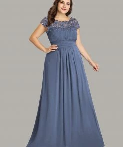 Ever-Pretty US Prom Dresses Plus Size Elegant Maxi Long Lace Cap Sleeve Bridesmaid Dress 88 Ever-Pretty US Prom Dresses Plus Size Elegant Maxi Long Lace Cap Sleeve Bridesmaid Dress