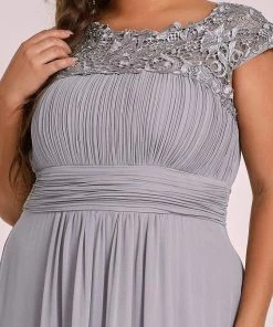 Ever-Pretty US Prom Dresses Plus Size Elegant Maxi Long Lace Cap Sleeve Bridesmaid Dress 124 Ever-Pretty US Prom Dresses Plus Size Elegant Maxi Long Lace Cap Sleeve Bridesmaid Dress