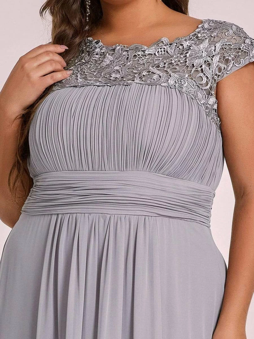 Ever-Pretty US Prom Dresses Plus Size Elegant Maxi Long Lace Cap Sleeve Bridesmaid Dress 43 Ever-Pretty US Prom Dresses Plus Size Elegant Maxi Long Lace Cap Sleeve Bridesmaid Dress