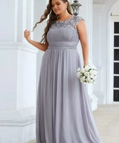 Ever-Pretty US Prom Dresses Plus Size Elegant Maxi Long Lace Cap Sleeve Bridesmaid Dress 123 Ever-Pretty US Prom Dresses Plus Size Elegant Maxi Long Lace Cap Sleeve Bridesmaid Dress