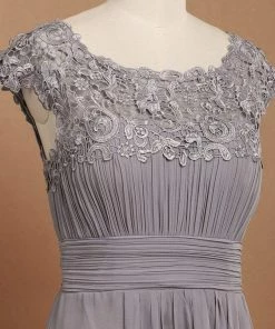 Ever-Pretty US Classic Maxi Long Lace Cap Sleeve Bridesmaid Dress