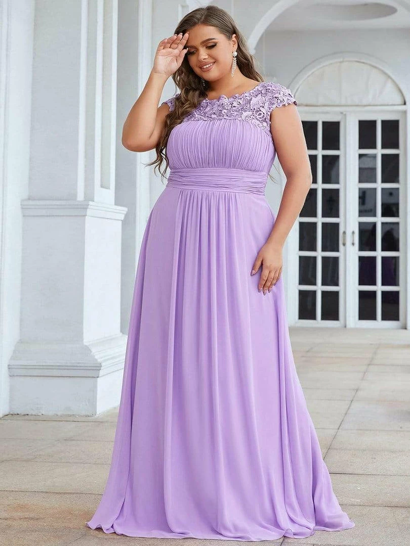 Ever-Pretty US Prom Dresses Plus Size Elegant Maxi Long Lace Cap Sleeve Bridesmaid Dress 47 Ever-Pretty US Prom Dresses Plus Size Elegant Maxi Long Lace Cap Sleeve Bridesmaid Dress