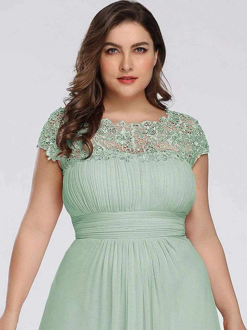 Ever-Pretty US Prom Dresses Plus Size Elegant Maxi Long Lace Cap Sleeve Bridesmaid Dress 61 Ever-Pretty US Prom Dresses Plus Size Elegant Maxi Long Lace Cap Sleeve Bridesmaid Dress