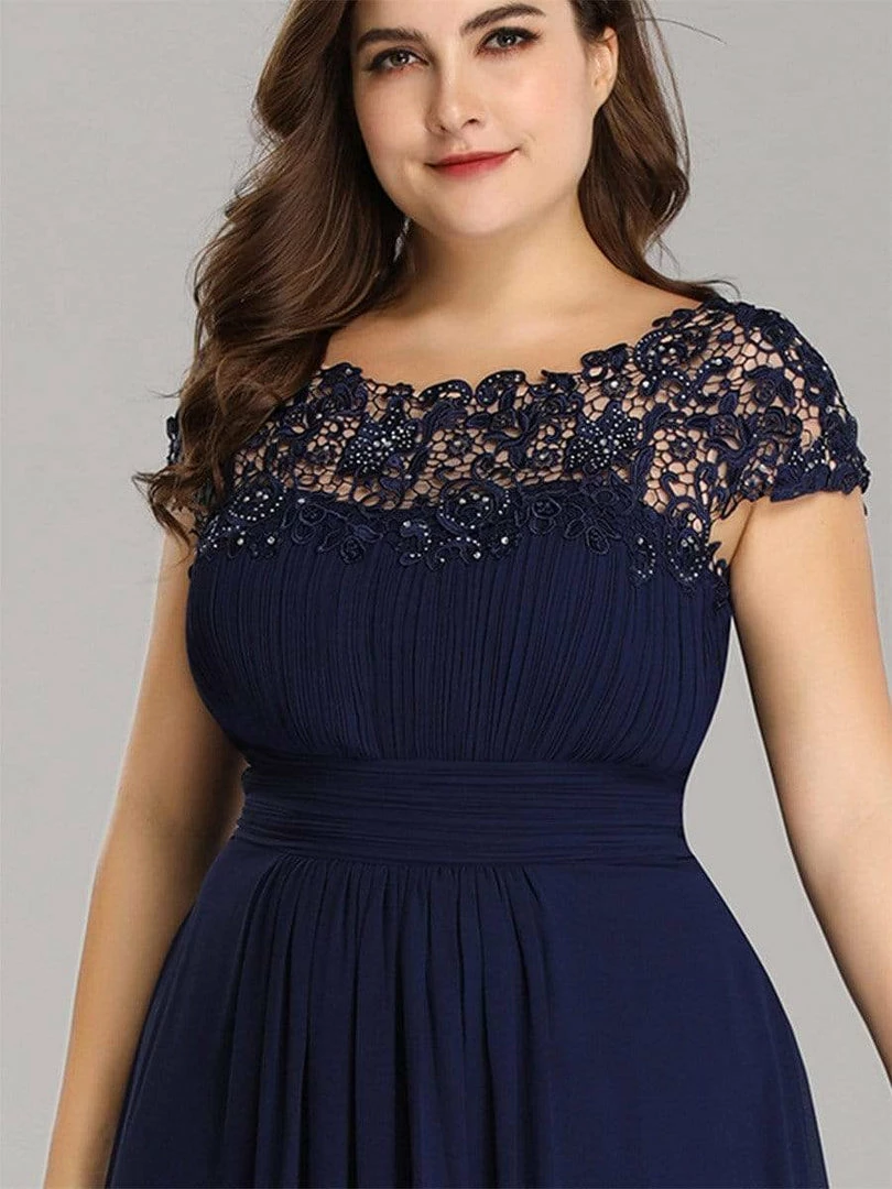 Ever-Pretty US Prom Dresses Plus Size Elegant Maxi Long Lace Cap Sleeve Bridesmaid Dress 14 Ever-Pretty US Prom Dresses Plus Size Elegant Maxi Long Lace Cap Sleeve Bridesmaid Dress