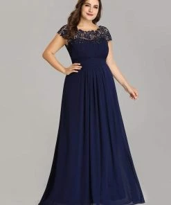 Ever-Pretty US Prom Dresses Plus Size Elegant Maxi Long Lace Cap Sleeve Bridesmaid Dress 93 Ever-Pretty US Prom Dresses Plus Size Elegant Maxi Long Lace Cap Sleeve Bridesmaid Dress