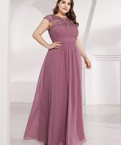 Ever-Pretty US Prom Dresses Plus Size Elegant Maxi Long Lace Cap Sleeve Bridesmaid Dress 101 Ever-Pretty US Prom Dresses Plus Size Elegant Maxi Long Lace Cap Sleeve Bridesmaid Dress