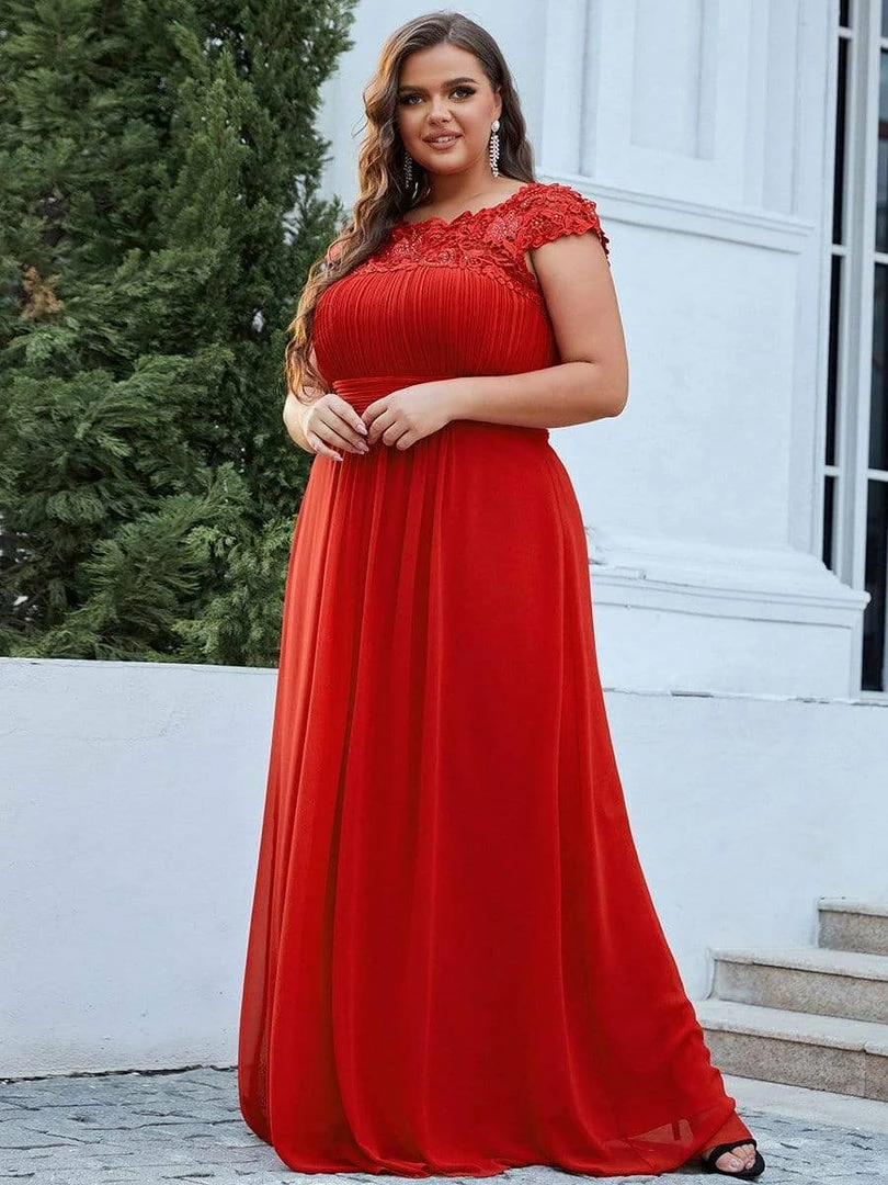Ever-Pretty US Prom Dresses Plus Size Elegant Maxi Long Lace Cap Sleeve Bridesmaid Dress 49 Ever-Pretty US Prom Dresses Plus Size Elegant Maxi Long Lace Cap Sleeve Bridesmaid Dress