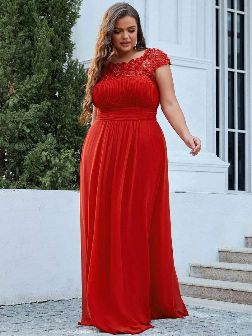 Ever-Pretty US Prom Dresses Plus Size Elegant Maxi Long Lace Cap Sleeve Bridesmaid Dress 51 Ever-Pretty US Prom Dresses Plus Size Elegant Maxi Long Lace Cap Sleeve Bridesmaid Dress