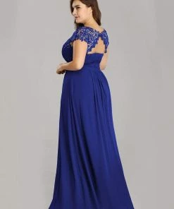 Ever-Pretty US Prom Dresses Plus Size Elegant Maxi Long Lace Cap Sleeve Bridesmaid Dress 146 Ever-Pretty US Prom Dresses Plus Size Elegant Maxi Long Lace Cap Sleeve Bridesmaid Dress