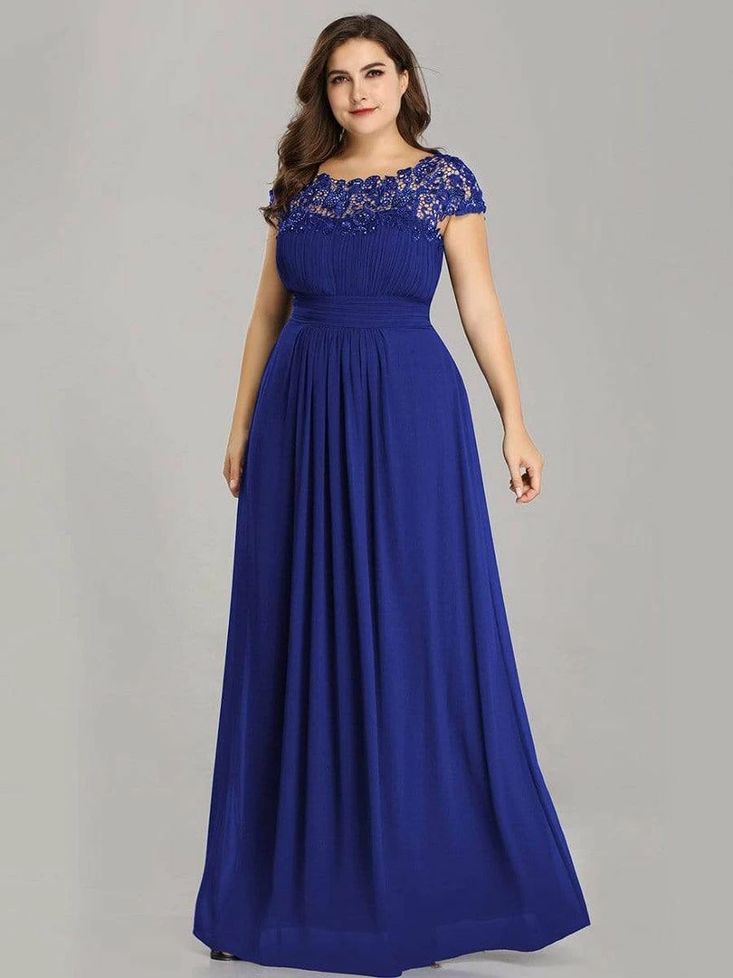 Ever-Pretty US Prom Dresses Plus Size Elegant Maxi Long Lace Cap Sleeve Bridesmaid Dress 67 Ever-Pretty US Prom Dresses Plus Size Elegant Maxi Long Lace Cap Sleeve Bridesmaid Dress