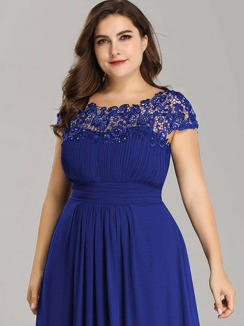 Ever-Pretty US Prom Dresses Plus Size Elegant Maxi Long Lace Cap Sleeve Bridesmaid Dress 66 Ever-Pretty US Prom Dresses Plus Size Elegant Maxi Long Lace Cap Sleeve Bridesmaid Dress