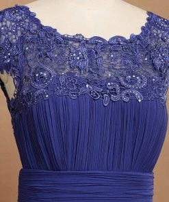 Ever-Pretty US Classic Maxi Long Lace Cap Sleeve Bridesmaid Dress