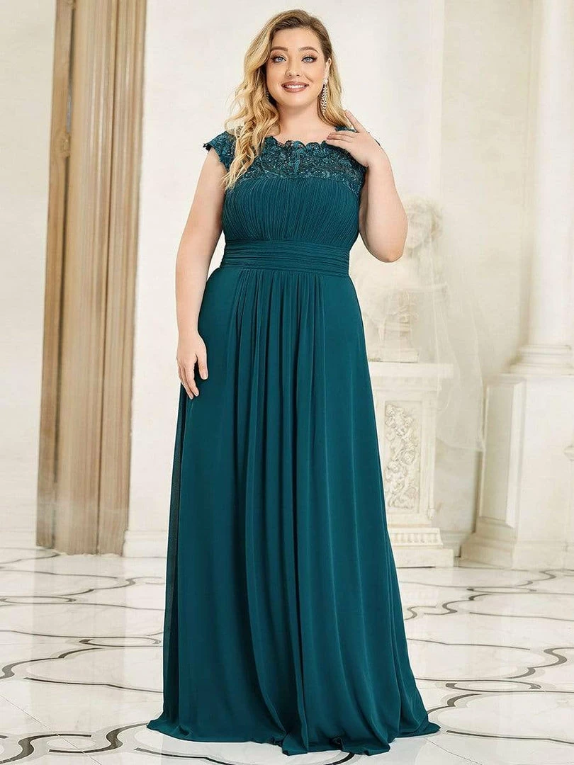 Ever-Pretty US Prom Dresses Plus Size Elegant Maxi Long Lace Cap Sleeve Bridesmaid Dress 72 Ever-Pretty US Prom Dresses Plus Size Elegant Maxi Long Lace Cap Sleeve Bridesmaid Dress