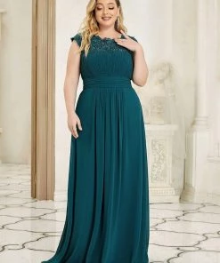 Ever-Pretty US Prom Dresses Plus Size Elegant Maxi Long Lace Cap Sleeve Bridesmaid Dress 150 Ever-Pretty US Prom Dresses Plus Size Elegant Maxi Long Lace Cap Sleeve Bridesmaid Dress