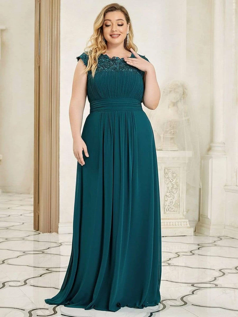 Ever-Pretty US Prom Dresses Plus Size Elegant Maxi Long Lace Cap Sleeve Bridesmaid Dress 69 Ever-Pretty US Prom Dresses Plus Size Elegant Maxi Long Lace Cap Sleeve Bridesmaid Dress
