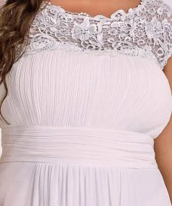 Ever-Pretty US Prom Dresses Plus Size Elegant Maxi Long Lace Cap Sleeve Bridesmaid Dress 157 Ever-Pretty US Prom Dresses Plus Size Elegant Maxi Long Lace Cap Sleeve Bridesmaid Dress