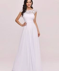 Ever-Pretty US Maxi Lace Cap Sleeve Long Formal Evening Dress