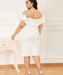 Ever-Pretty US Women's Sexy Off Shoulder Bodycon Party Dress With Ruffles SHOP BY OCCASION