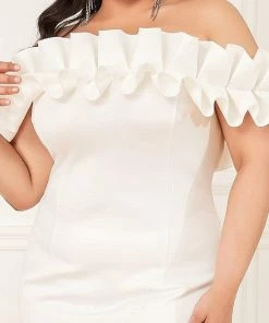 Ever-Pretty US Women's Sexy Off Shoulder Bodycon Party Dress With Ruffles SHOP BY OCCASION