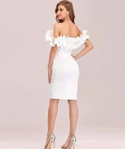 Ever-Pretty US Women's Sexy Off Shoulder Bodycon Party Dress With Ruffles SHOP BY OCCASION