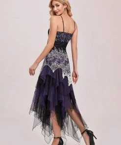 Ever-Pretty US Women's V Neck Multi Color Asymmetrical Hems Prom Dress SHOP BY OCCASION