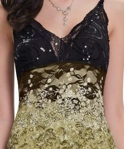 Ever-Pretty US Women's V Neck Multi Color Asymmetrical Hems Prom Dress SHOP BY OCCASION