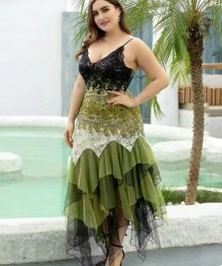 Ever-Pretty US Plus Size V Neck Asymmetrical Hems Prom Dresses 31 Ever-Pretty US Plus Size V Neck Asymmetrical Hems Prom Dresses