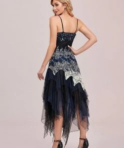 Ever-Pretty US Women's V Neck Multi Color Asymmetrical Hems Prom Dress SHOP BY OCCASION