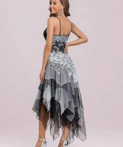 Ever-Pretty US Women's V Neck Multi Color Asymmetrical Hems Prom Dress SHOP BY OCCASION