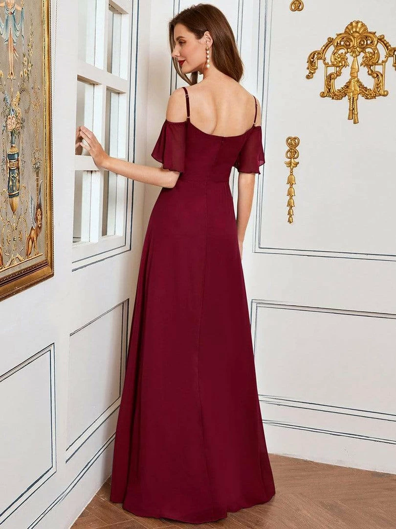 Ever-Pretty US Stylish Cold Shoulder Flare Sleeves Flowy Bridesmaid Dress SHOP BY OCCASION 2 Ever-Pretty US Stylish Cold Shoulder Flare Sleeves Flowy Bridesmaid Dress SHOP BY OCCASION