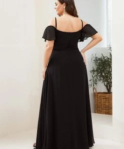 Ever-Pretty US SHOP BY OCCASION Flowy Cold Shoulder Flare Sleeves Bridesmaid Dress With Side Split 44 Ever-Pretty US SHOP BY OCCASION Flowy Cold Shoulder Flare Sleeves Bridesmaid Dress With Side Split