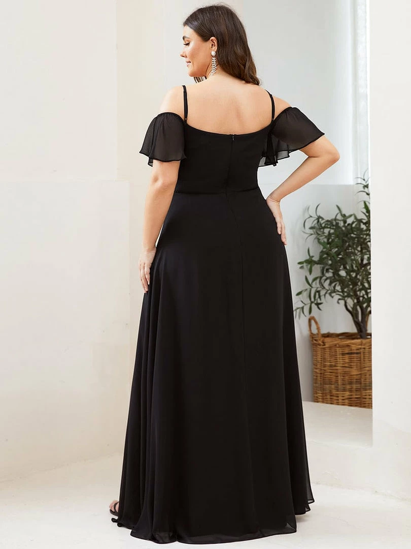 Ever-Pretty US SHOP BY OCCASION Flowy Cold Shoulder Flare Sleeves Bridesmaid Dress With Side Split 17 Ever-Pretty US SHOP BY OCCASION Flowy Cold Shoulder Flare Sleeves Bridesmaid Dress With Side Split