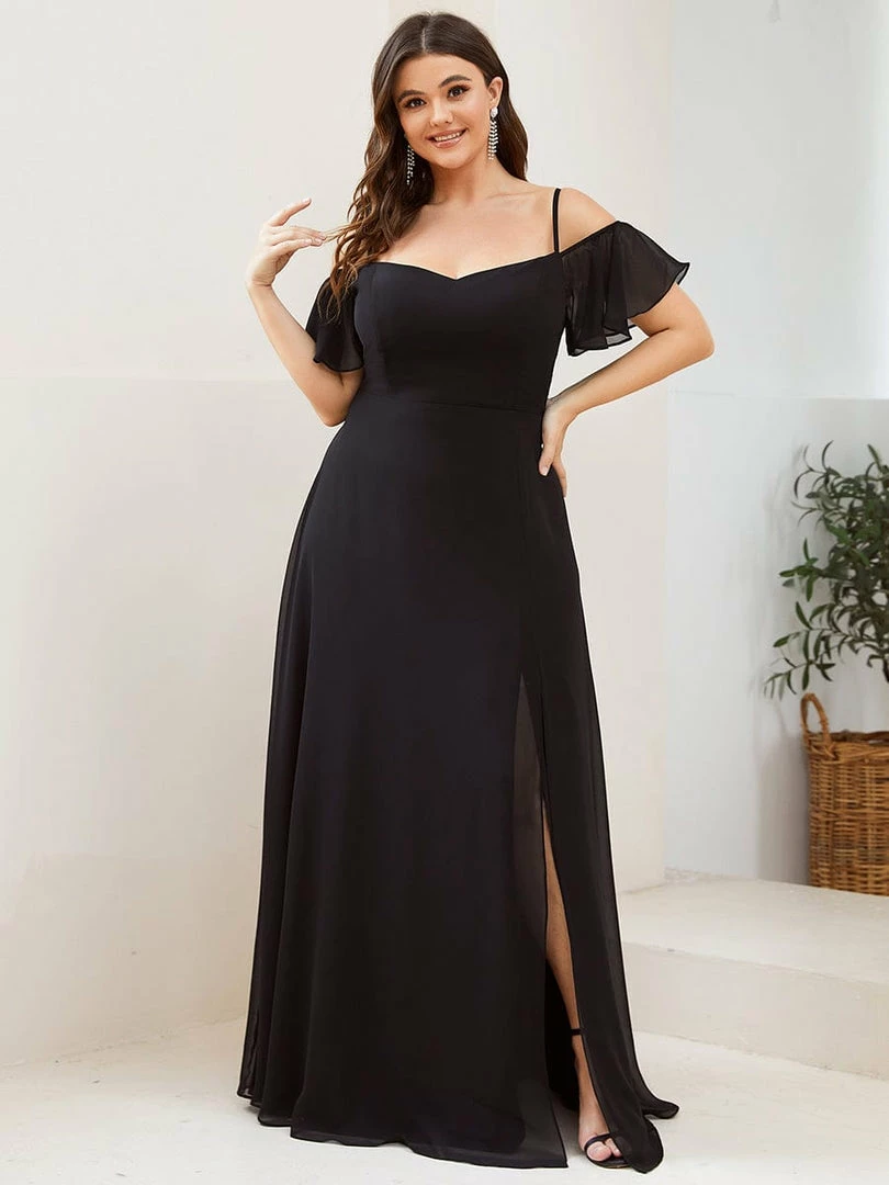 Ever-Pretty US SHOP BY OCCASION Flowy Cold Shoulder Flare Sleeves Bridesmaid Dress With Side Split 16 Ever-Pretty US SHOP BY OCCASION Flowy Cold Shoulder Flare Sleeves Bridesmaid Dress With Side Split
