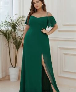 Ever-Pretty US SHOP BY OCCASION Flowy Cold Shoulder Flare Sleeves Bridesmaid Dress With Side Split 53 Ever-Pretty US SHOP BY OCCASION Flowy Cold Shoulder Flare Sleeves Bridesmaid Dress With Side Split