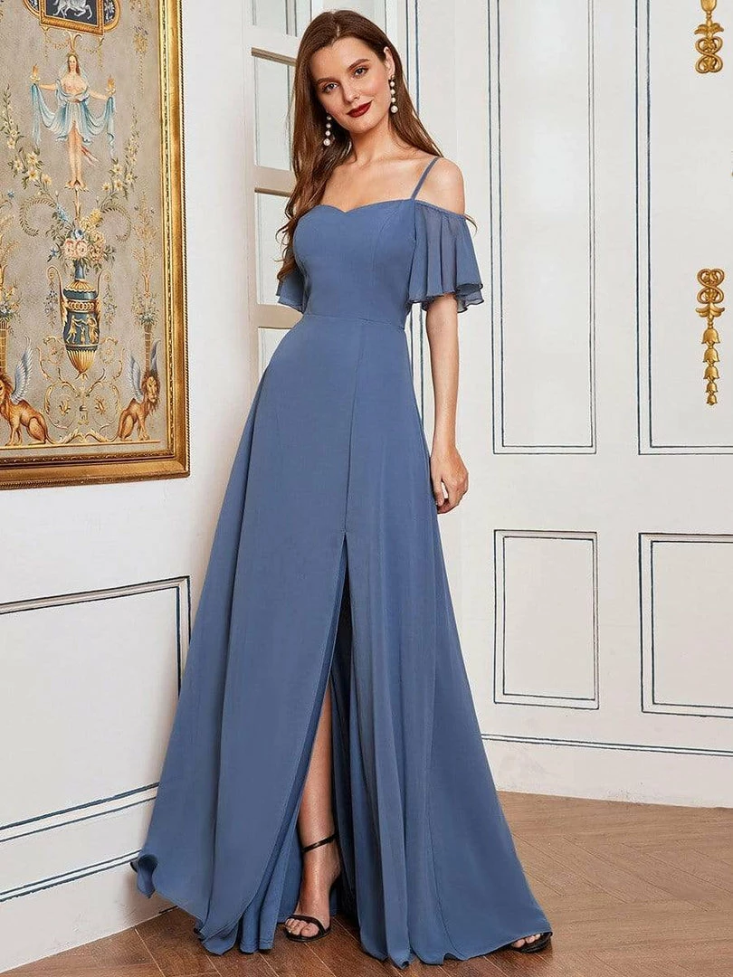 Ever-Pretty US Stylish Cold Shoulder Flare Sleeves Flowy Bridesmaid Dress SHOP BY OCCASION 14 Ever-Pretty US Stylish Cold Shoulder Flare Sleeves Flowy Bridesmaid Dress SHOP BY OCCASION
