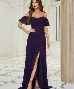 Ever-Pretty US Stylish Cold Shoulder Flare Sleeves Flowy Bridesmaid Dress SHOP BY OCCASION 81 Ever-Pretty US Stylish Cold Shoulder Flare Sleeves Flowy Bridesmaid Dress SHOP BY OCCASION
