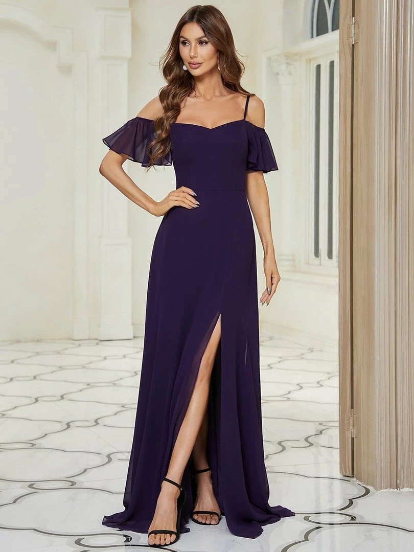 Ever-Pretty US Stylish Cold Shoulder Flare Sleeves Flowy Bridesmaid Dress SHOP BY OCCASION 38 Ever-Pretty US Stylish Cold Shoulder Flare Sleeves Flowy Bridesmaid Dress SHOP BY OCCASION