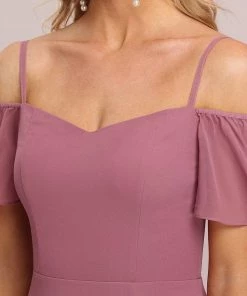 Ever-Pretty US Stylish Cold Shoulder Flare Sleeves Flowy Bridesmaid Dress SHOP BY OCCASION 77 Ever-Pretty US Stylish Cold Shoulder Flare Sleeves Flowy Bridesmaid Dress SHOP BY OCCASION