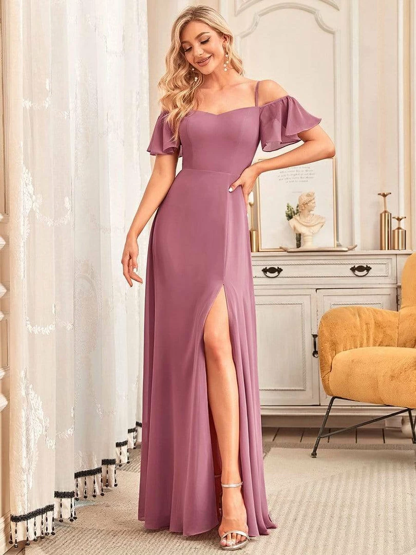 Ever-Pretty US Stylish Cold Shoulder Flare Sleeves Flowy Bridesmaid Dress SHOP BY OCCASION 30 Ever-Pretty US Stylish Cold Shoulder Flare Sleeves Flowy Bridesmaid Dress SHOP BY OCCASION