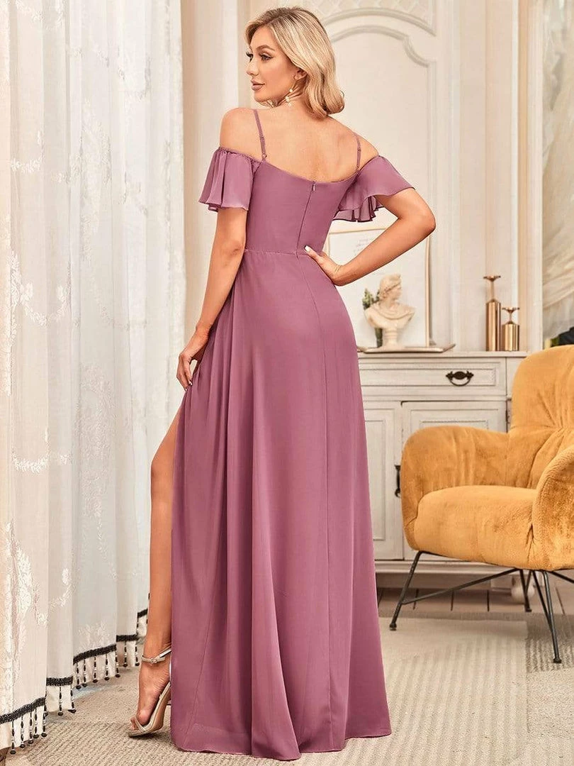 Ever-Pretty US Stylish Cold Shoulder Flare Sleeves Flowy Bridesmaid Dress SHOP BY OCCASION 31 Ever-Pretty US Stylish Cold Shoulder Flare Sleeves Flowy Bridesmaid Dress SHOP BY OCCASION