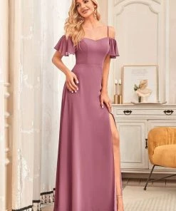 Ever-Pretty US Stylish Cold Shoulder Flare Sleeves Flowy Bridesmaid Dress SHOP BY OCCASION 75 Ever-Pretty US Stylish Cold Shoulder Flare Sleeves Flowy Bridesmaid Dress SHOP BY OCCASION