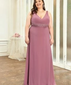 Ever-Pretty US Backless Lace A-Line Chiffon Bridesmaid Dress