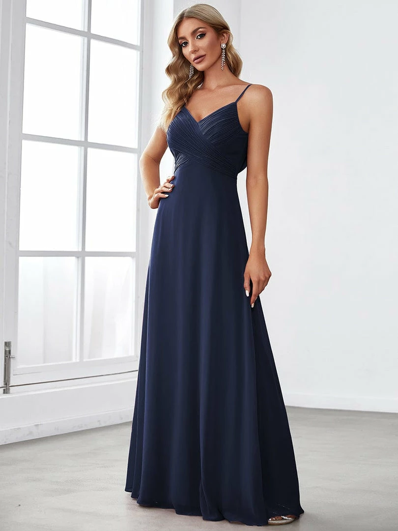 Ever-Pretty US Summer Dresses 2022 Criss-Cross V-Neck Chiffon Backless A-Line Bridesmaid Dress 1 Ever-Pretty US Summer Dresses 2022 Criss-Cross V-Neck Chiffon Backless A-Line Bridesmaid Dress