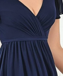 Ever-Pretty US Flutter Sleeve Plunging V-Neck Sheer Bridesmaid Dress 14 Ever-Pretty US Flutter Sleeve Plunging V-Neck Sheer Bridesmaid Dress