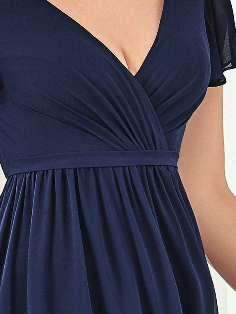 Ever-Pretty US Flutter Sleeve Plunging V-Neck Sheer Bridesmaid Dress 5 Ever-Pretty US Flutter Sleeve Plunging V-Neck Sheer Bridesmaid Dress