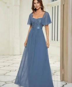 Ever-Pretty US Sweetheart Flutter Sleeve Bridesmaid Dress SHOP BY OCCASION