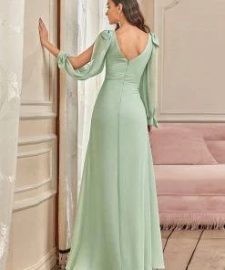 Ever-Pretty US Open Lantern Sleeve A-Line Bridesmaid Dress SHOP BY OCCASION